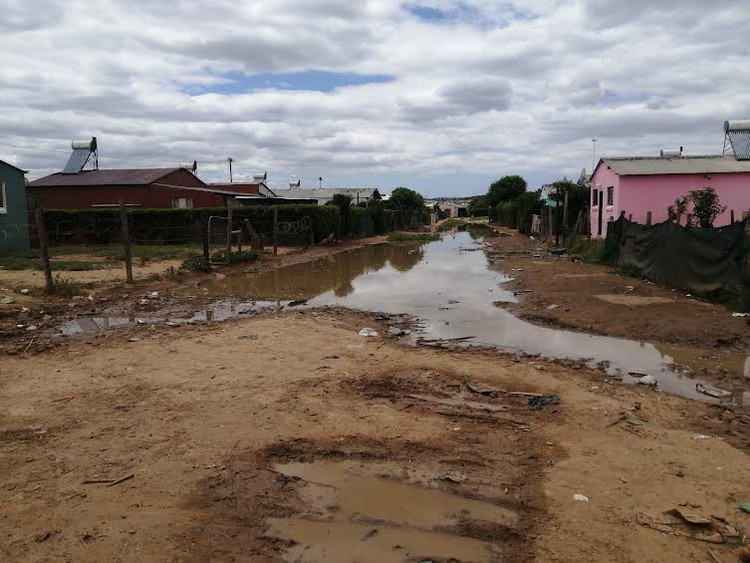 In This Township Parents Wear Gumboots And Carry Their Children Through 